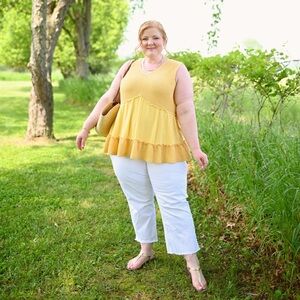 BloomChic Waffle Knit Swing Tank